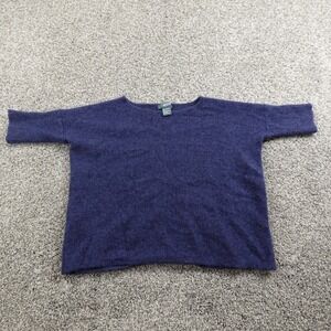 Griffen Sweater Womens L Blue Cashmere Pullover Crewneck Sweatshirt Soft Cozy